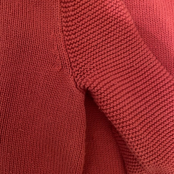 LOFT coral textures balloon sleeve sweater (s) - Picture 8 of 9